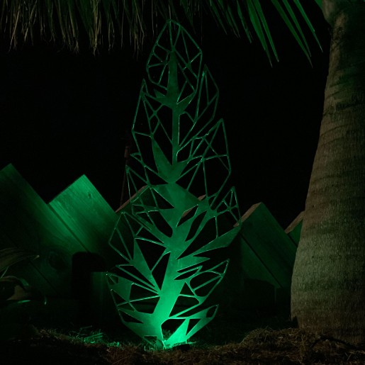 The Geometric Leaf Sculpture